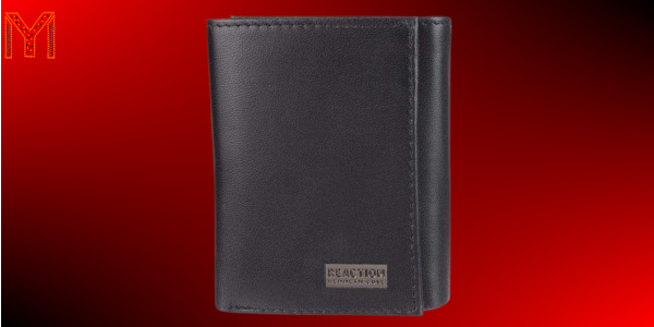 KENNETH COLE Mens Wallet-RFID Leather Slim Trifold with ID Window and Card Slots